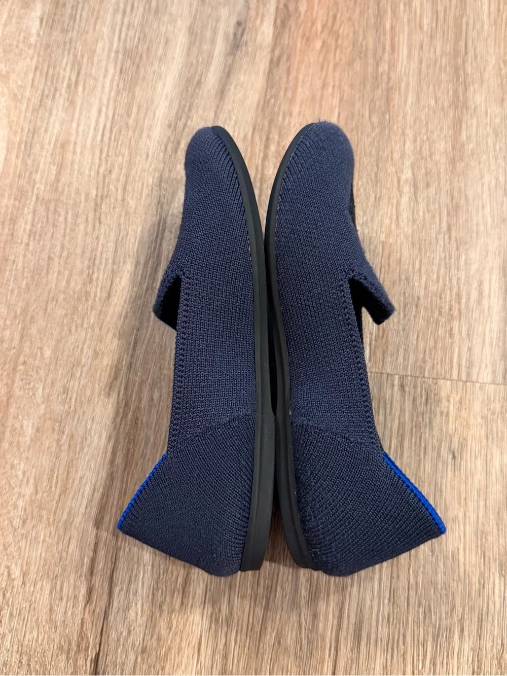 Rothy's Kids Shoes Loafers Navy Blue Washable Eco Friendly Preppy Classic Sz 12
